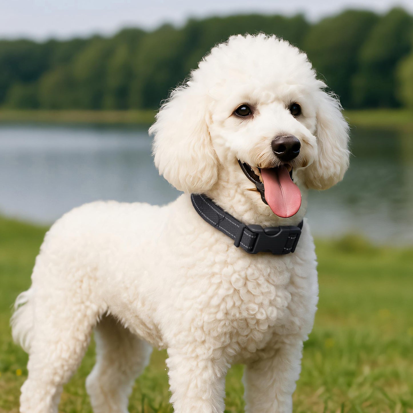 Dog Collar for Small Medium Dogs with Buckle, Breathable Adjustable Nylon Reflective Dog Collars