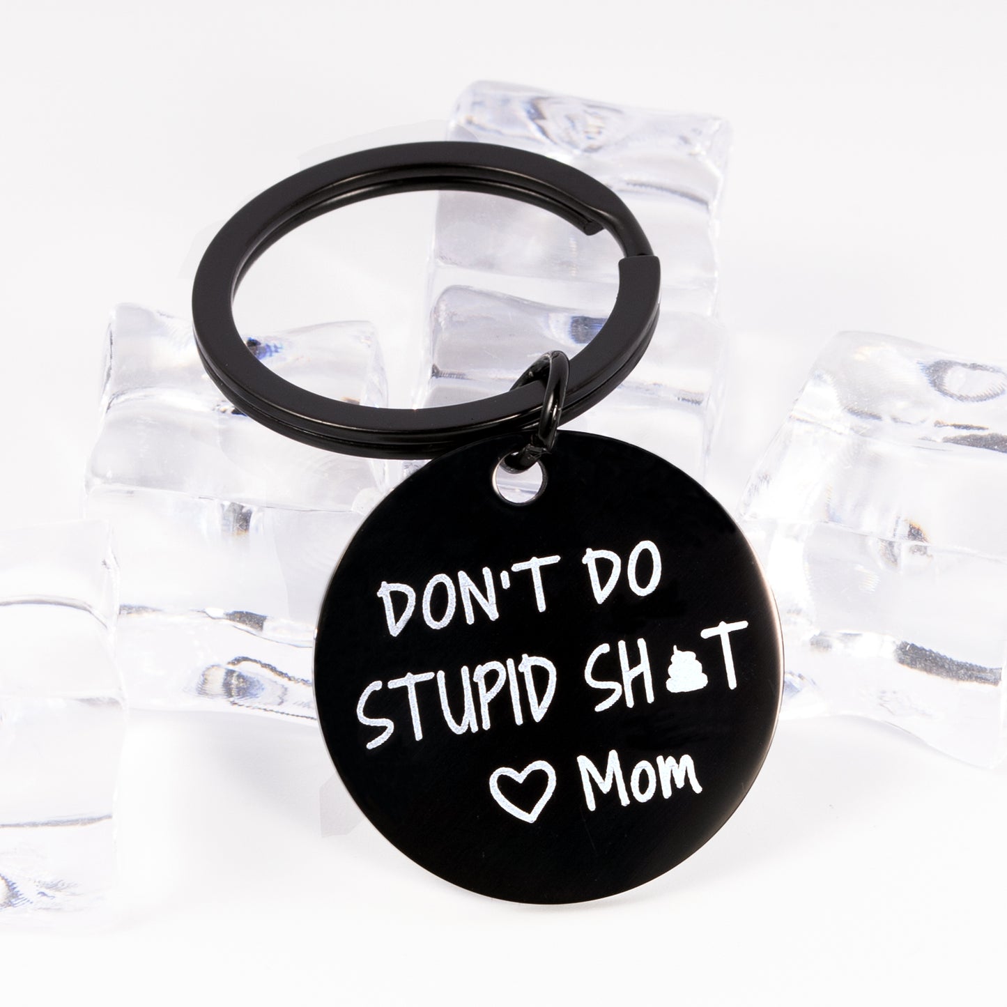 Funny Gifts for Teen Boys Girls Birthday Graduation Christmas Gag Gifts Dont do Stupid Love Mom Keychain Son Daughter