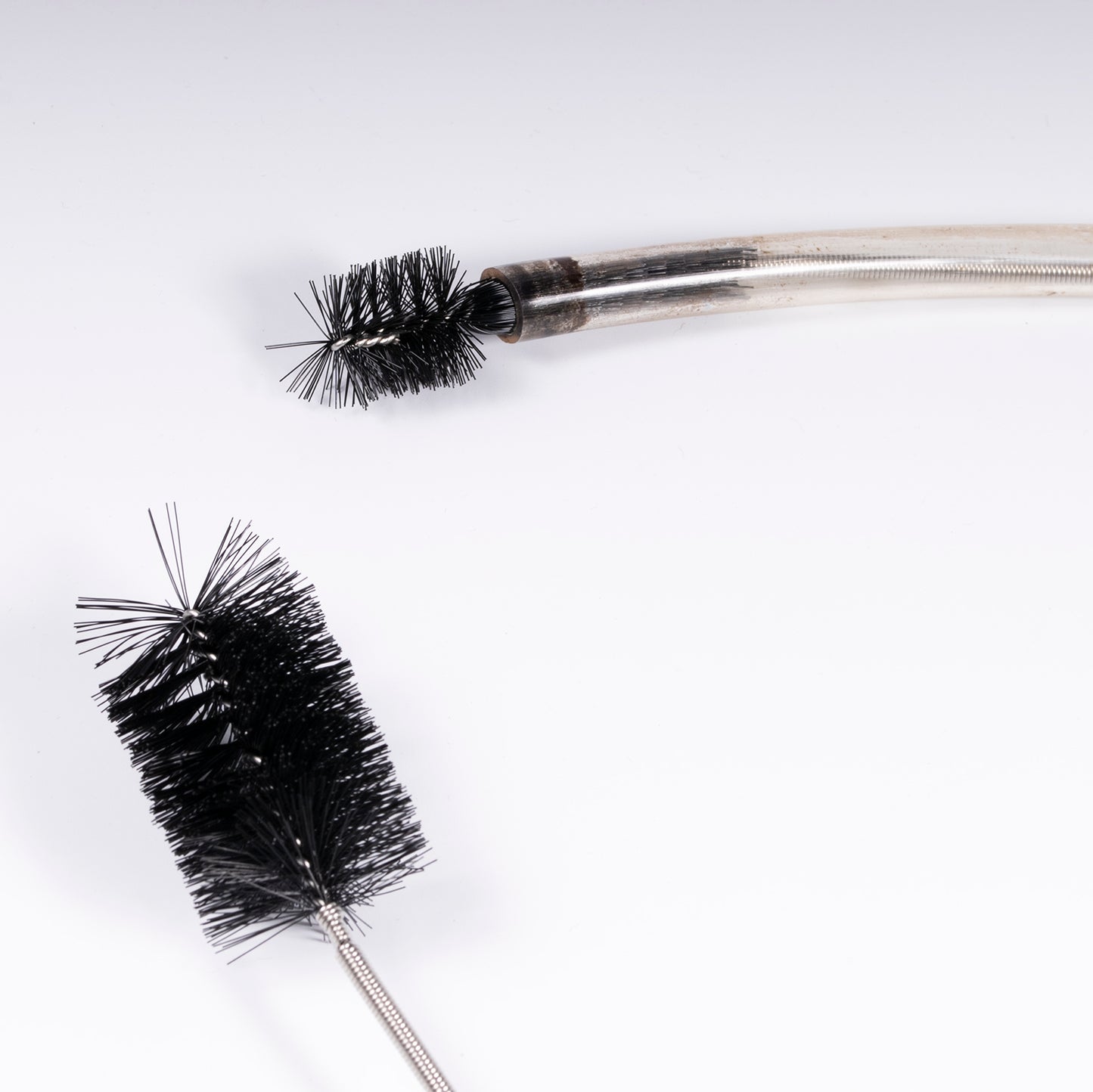 Flexible Drain Brush, 66 Inch Long Double Ended Tube Cleaning Brush and 2 Pack 8 Inch Straw Cleaner Brush