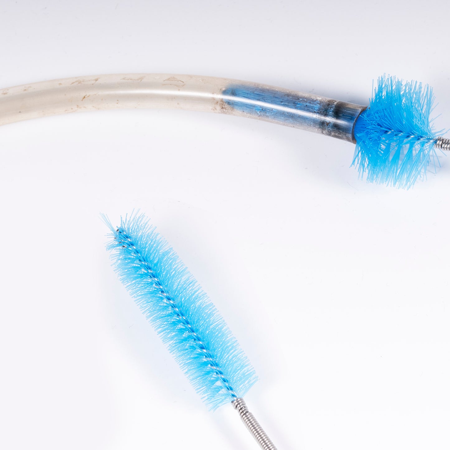 Bozenu Flexible Drain Brush, 66 Inch Long Double Ended Hose Pipe Tube Cleaning Brush and 2 Pack 8 Inch Straw Cleaner Brush