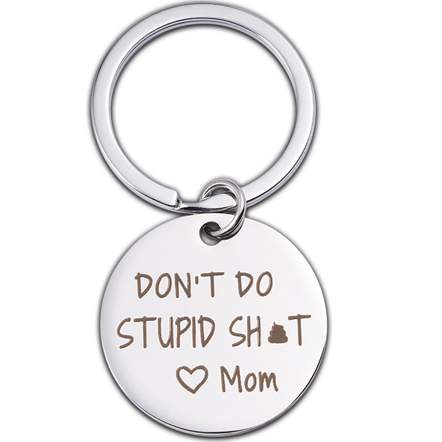 Funny Gifts for Teen Boys Girls Birthday Graduation Christmas Gag Gifts Dont do Stupid Love Mom Keychain Son Daughter