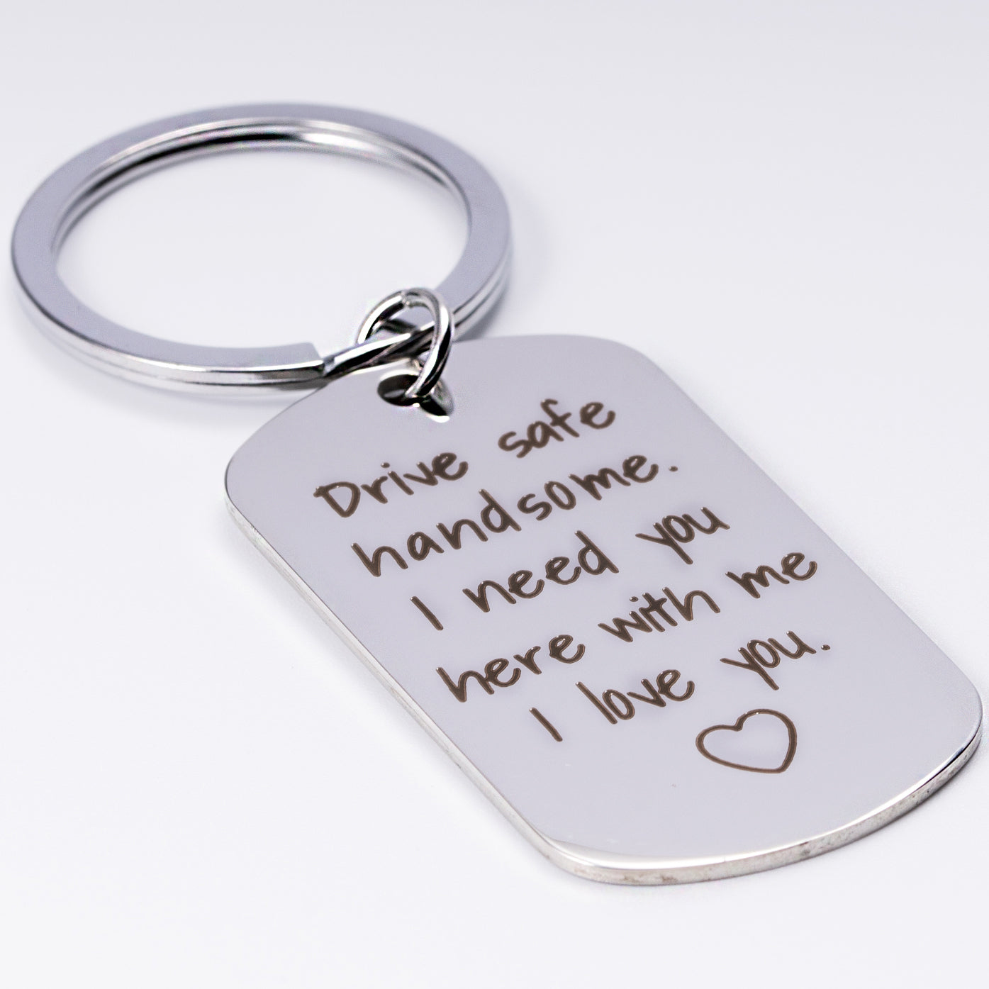 Drive Safe Keychain Gifts for Boyfriend I Love You Gifts for Him Husband Birthday Anniversary Couples Keychains Gifts