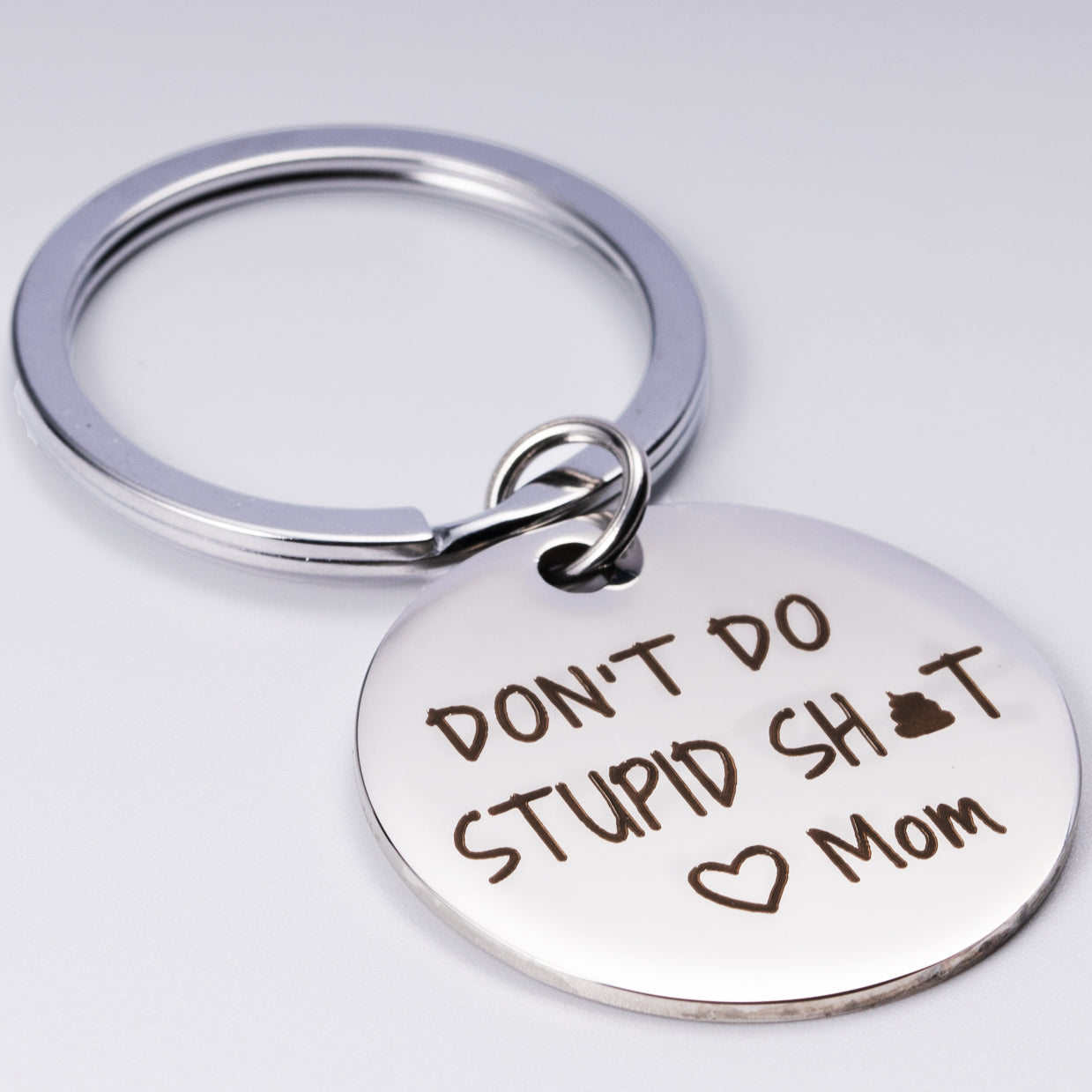Funny Gifts for Teen Boys Girls Birthday Graduation Christmas Gag Gifts Dont do Stupid Love Mom Keychain Son Daughter