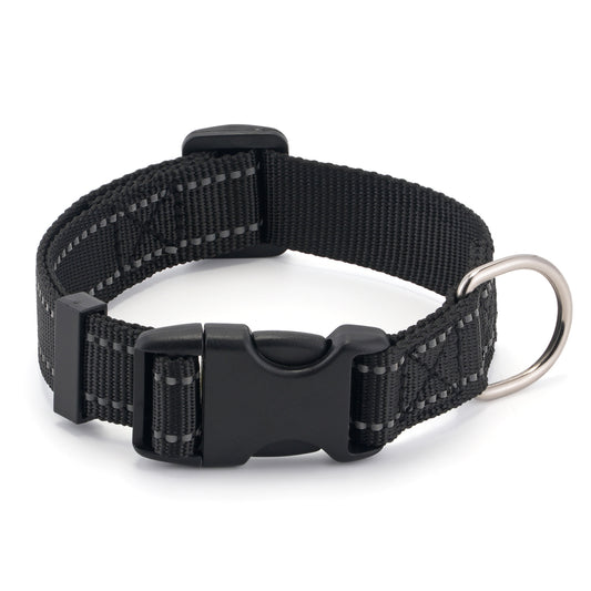 Dog Collar for Small Medium Dogs with Buckle, Breathable Adjustable Nylon Reflective Dog Collars