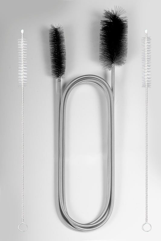 Flexible Drain Brush, 66 Inch Long Double Ended Tube Cleaning Brush and 2 Pack 8 Inch Straw Cleaner Brush